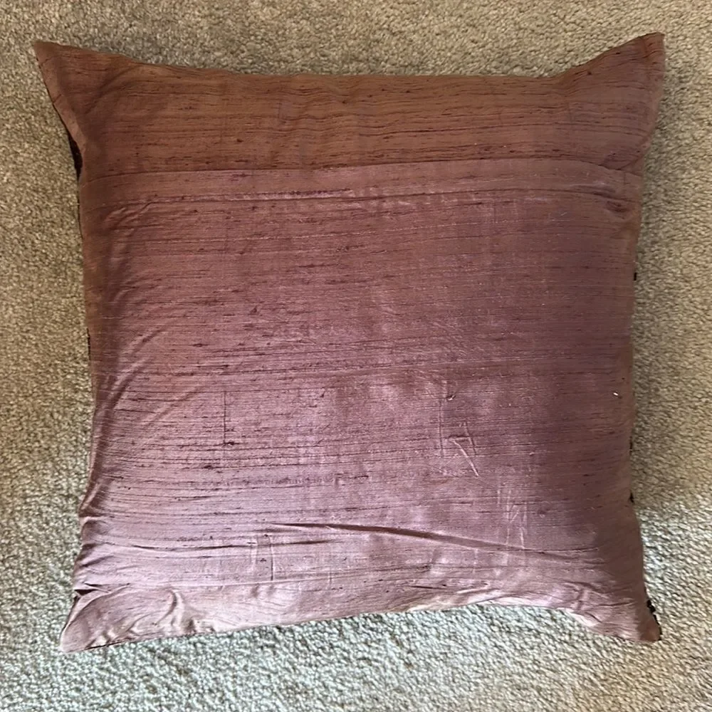 Z Gallerie Plum Sequined Accent Pillow!